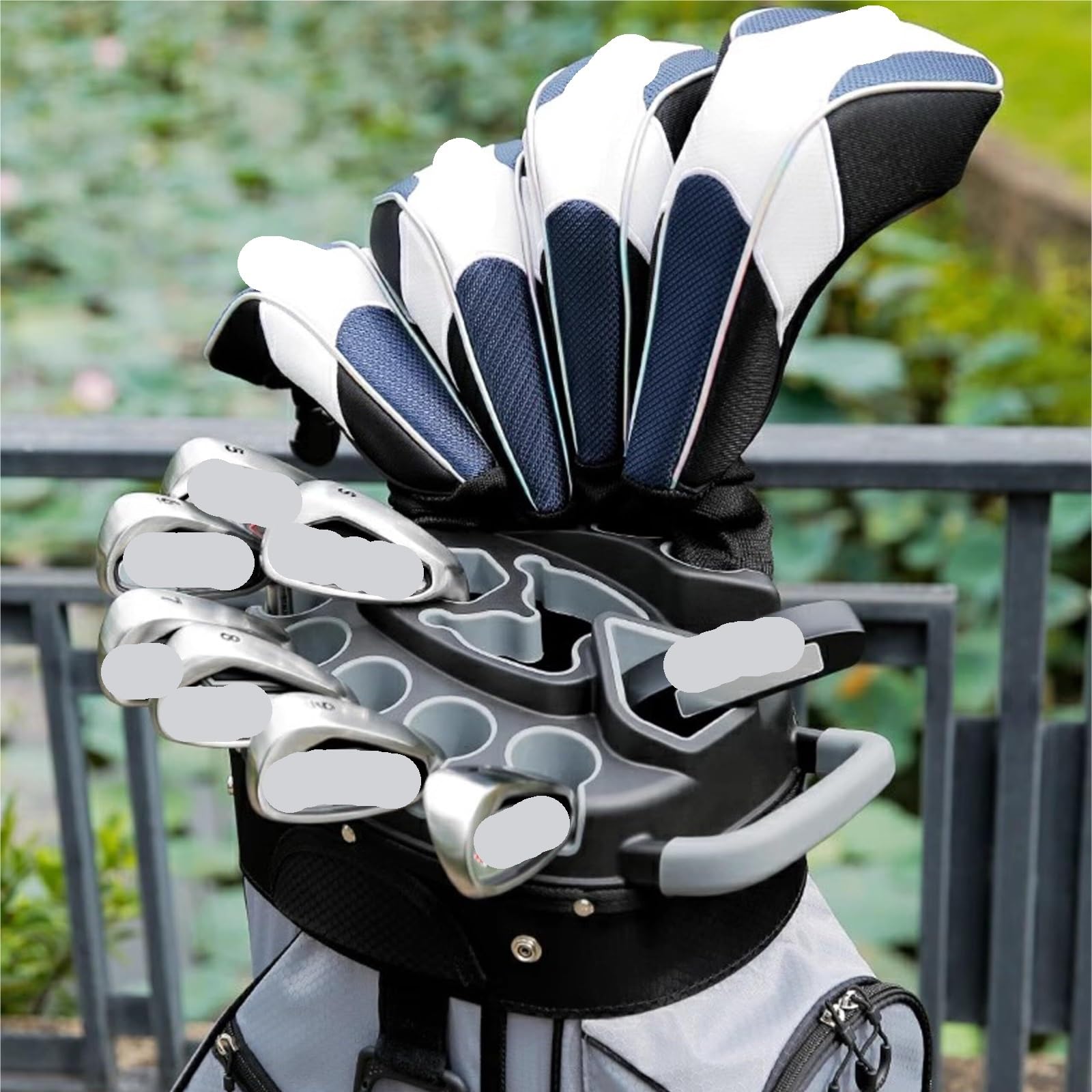 Aufbewahrung Ständer Golftasche for Männer Und Frauen, Fester Träger for Schutz des Golfschlägers Mit 14 Löchern Golfschlager