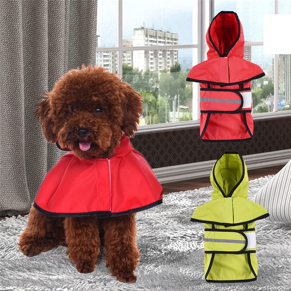 Chubasquero para Perros, Ropa Impermeable for Perros, Sudadera Reflectante, Chaqueta, Mono, Abrigo, Ropa for pequeños y Grandes(Green,XL)