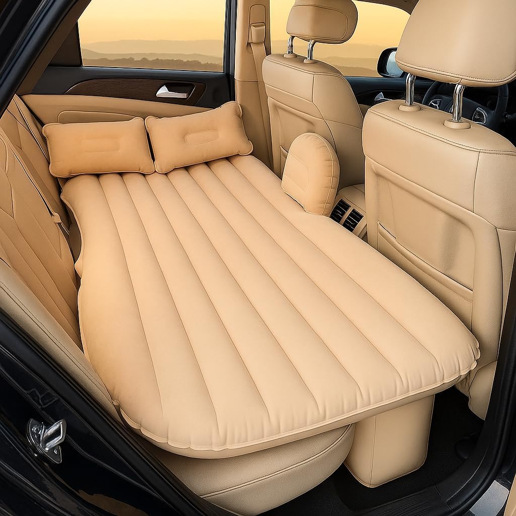 Toy Imagine Premium Car Inflatable Bed with Pump & 2 Air Pillows, Quick Inflatable Back Seat Bed, Car Inflatable Mattress, Car Bed for Kids, Travel, Trip, Camping, Picnic, Pool & Beach, Universal Fit-image-12