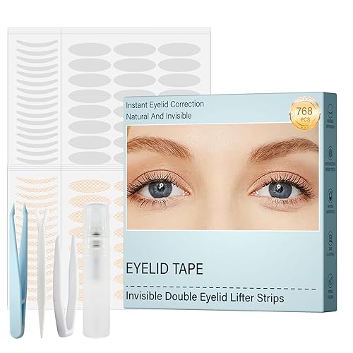 768PCS Eyelid Tape-Eyelid Lifter Strips-Eyelid Tape for Hooded Eyes Invisible-Surgery-Free