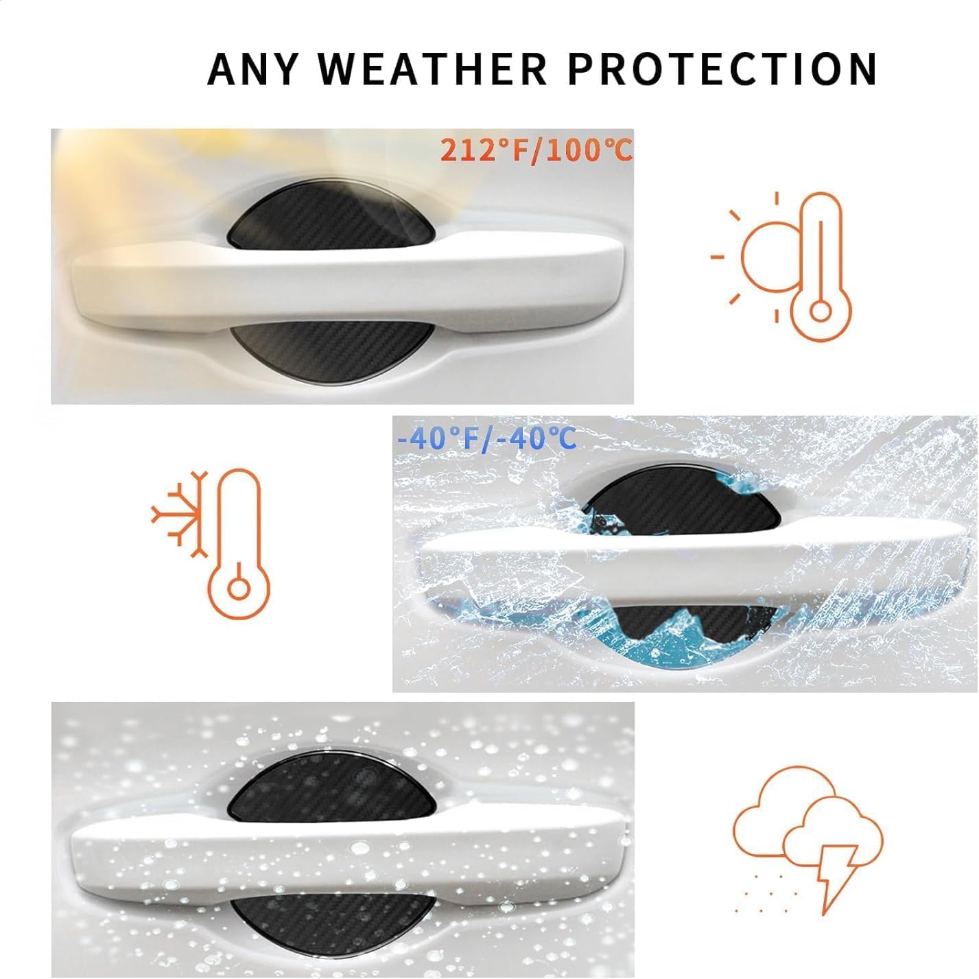 Ochrona klamki samochodu do Renault Austral 2022-2025 2026, 3D Carbon ochrona przed zarysowaniem, naklejka ochronna na klamkę drzwi (4 sztuki)