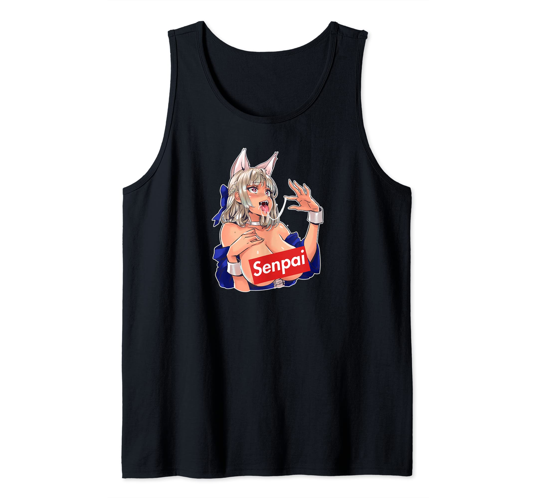 Japan Sexy Manga Girl TeeSenpai Hentai Sexy Anime Girl I Otaku Tank Top