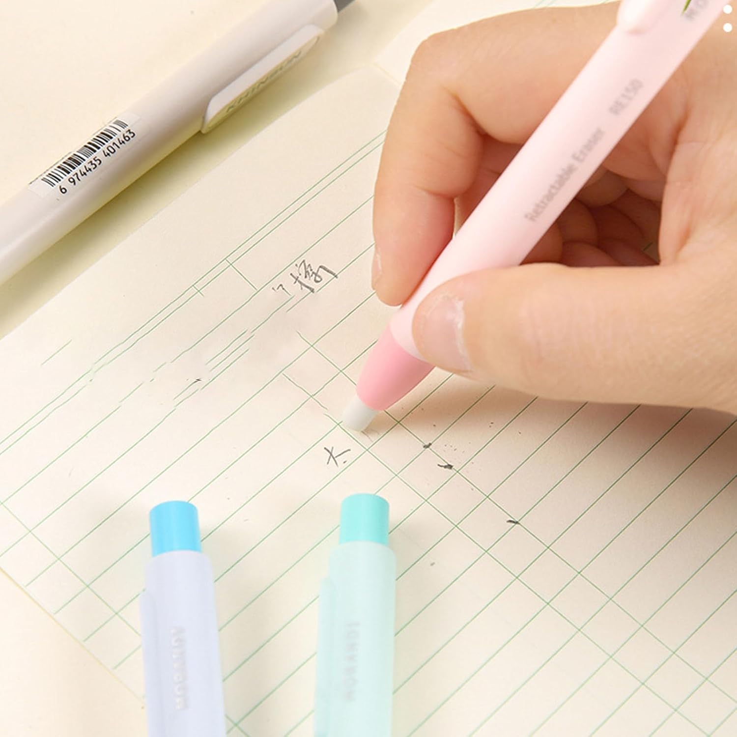Retractable Eraser Pen Shape Rubber Eraser Art, Replacement
