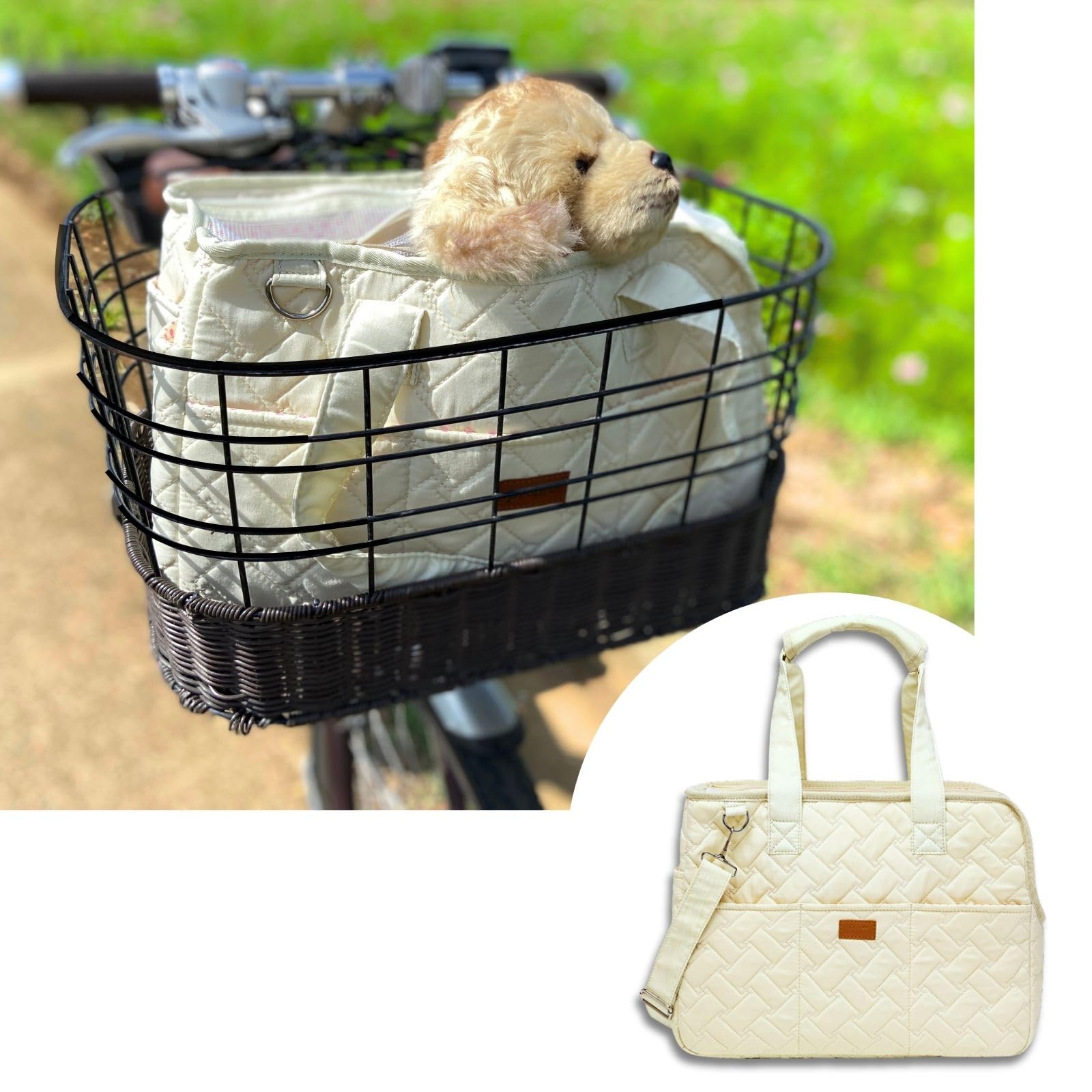 Amazon.co.jp: nervousrhinos 犬 自転車 犬乗せ カゴ キャリーバッグ 