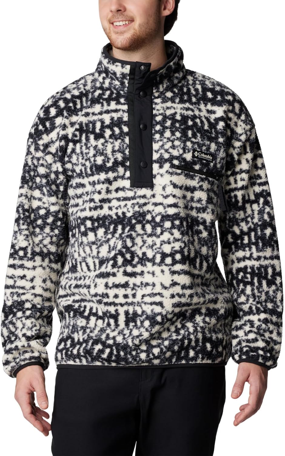 Columbia mens Helvetia Ii Printed Half Snap Fleece