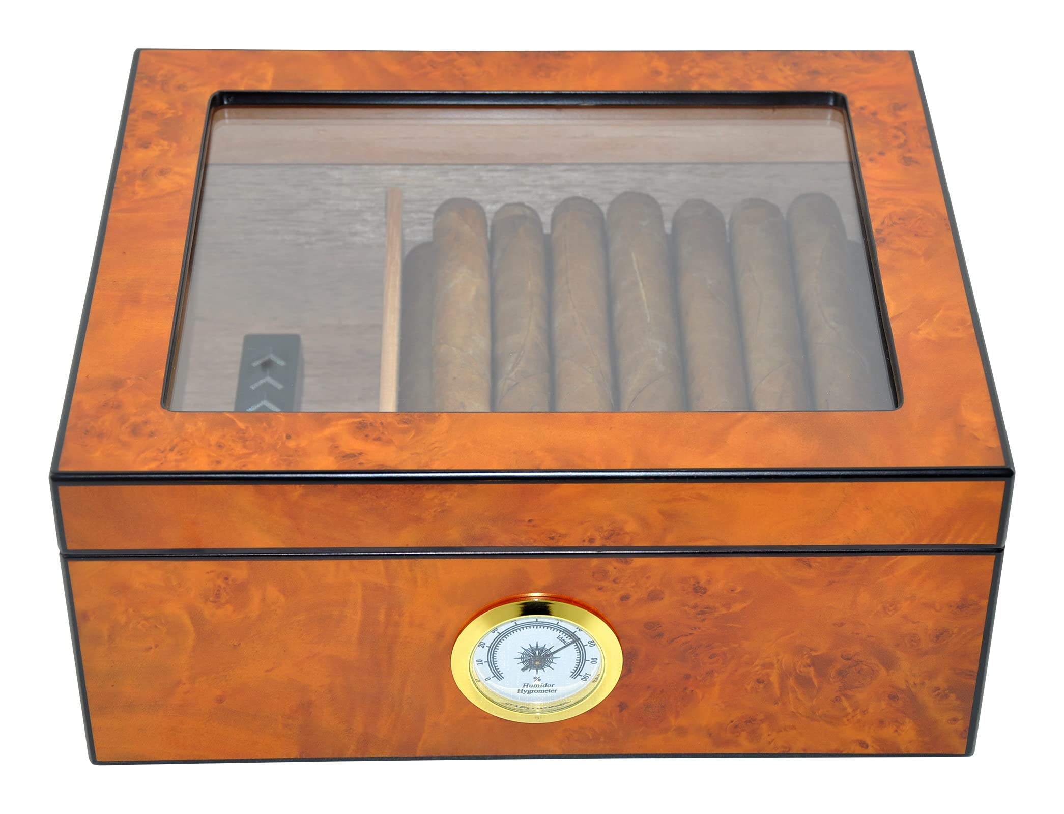 DUCIHBA Cigar Humidors Case Holds 2550 Cigars, Tempered