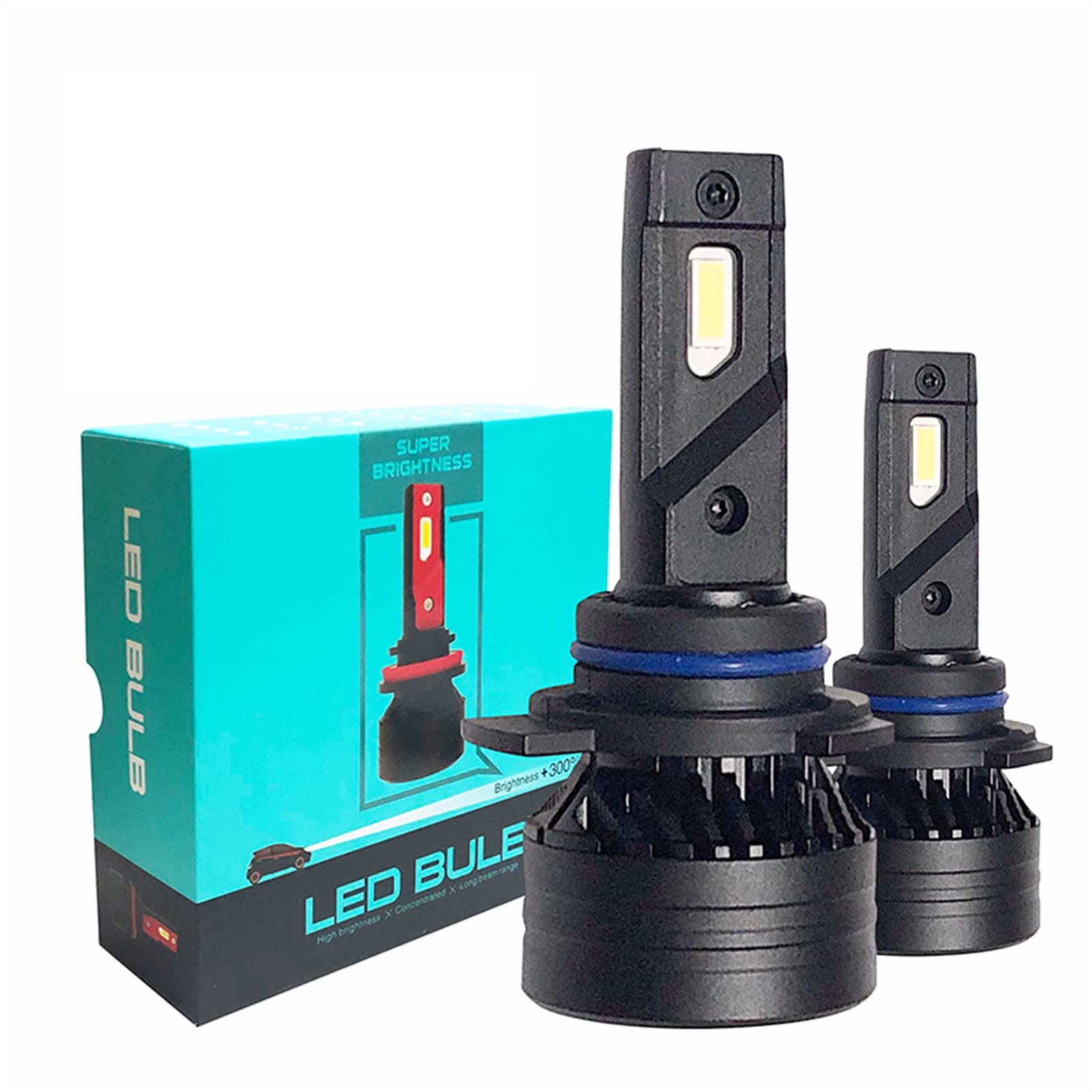 Bombillas LED Para Faros Delanteros, 20000 Lúmenes, 400% Más Brillantes, Kit De Conversión De Faros LED, 6000 K, Blanco Frío, Repuesto Halógeno, Paquete De 2,H4