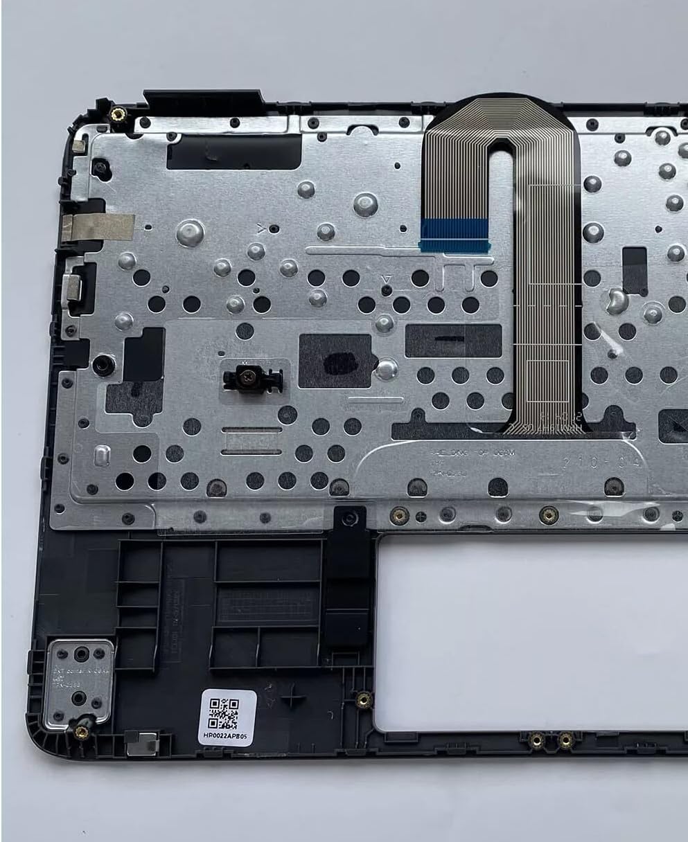 New Replacement for HP Chromebook X360 11 G3 EE Laptop Upper Case Palmrest Non-Backlit Keyboard Assembly Part with WFC Hole L92215-001 Black