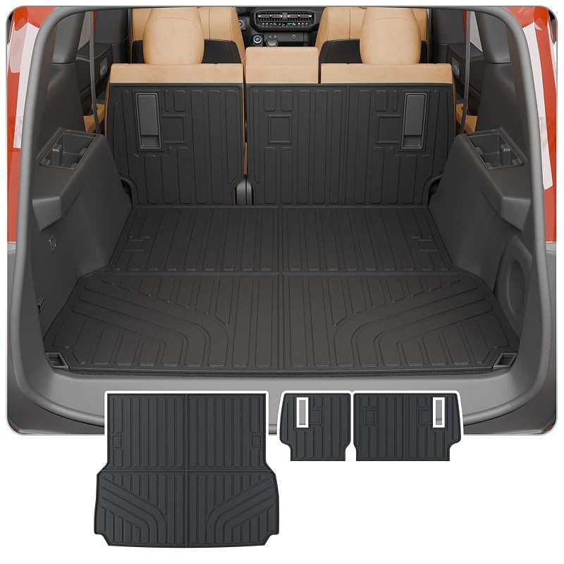 Forro de Porta-Malas e Encostos em TPE Thinzyou para Toyota Land Cruiser 2024–2026 e Lexus GX550 Overtrail 5 Lugares