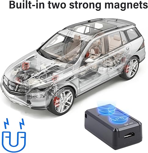Miniatura 4 de Rastreador GPS para vehículos, mini dispositivo de seguimiento GPS magnético en tiempo real, cobertura global completa para automóvil, niños,