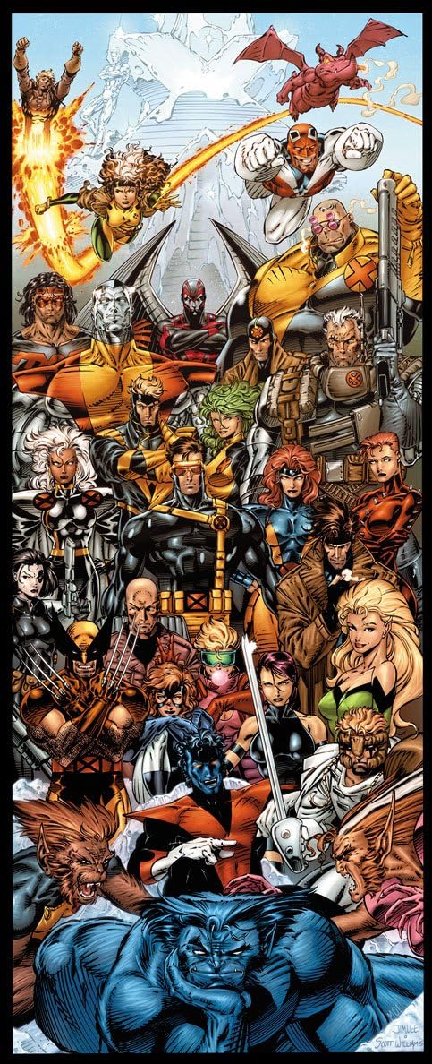 X-Men By Jim Lee Door Poster