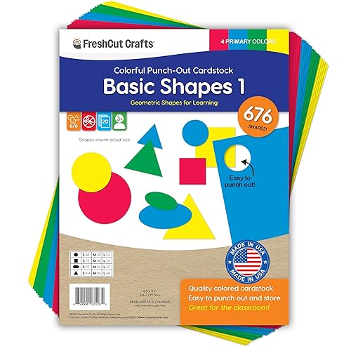 Basic Shapes 1: Circles, Triangles, Squares, Ovals, 676 Pieces US