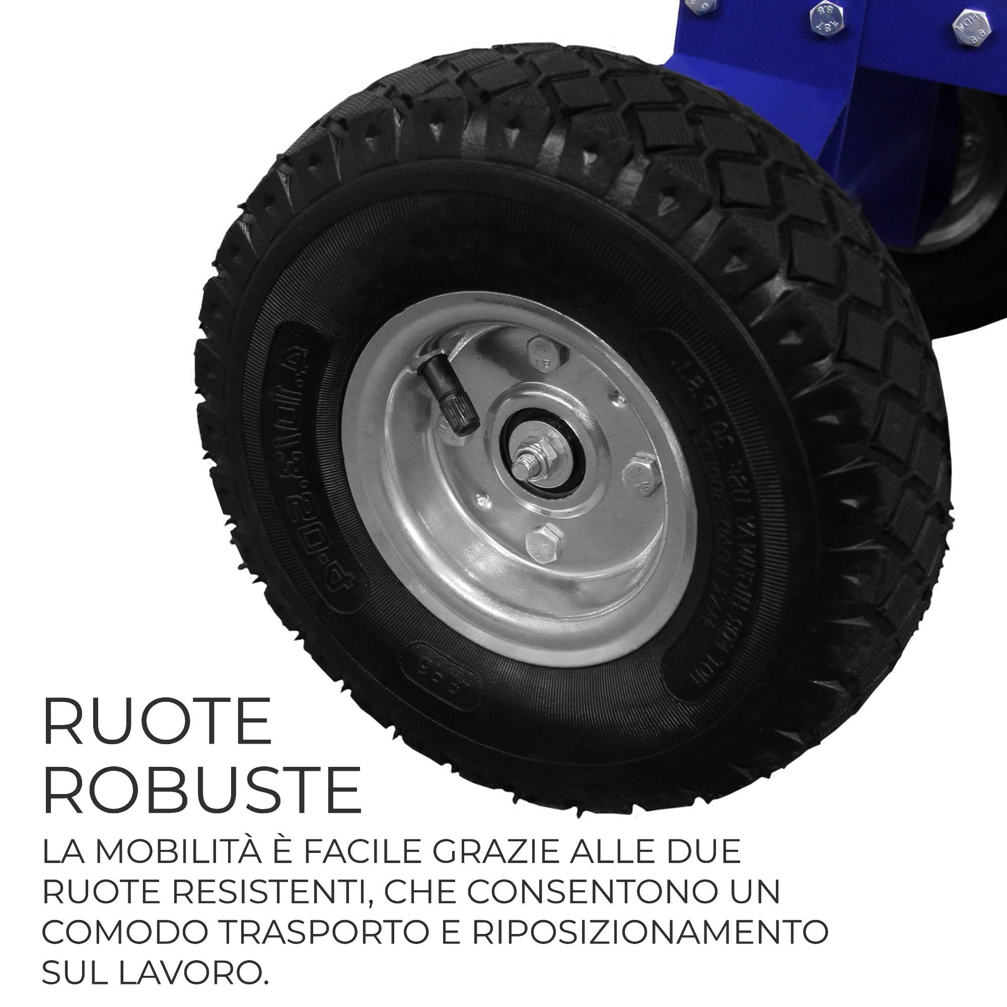 Cippatrice Professionale 7HP - Trituratore Ramaglie Potente 4 Tempi - Velocità Regolabile 3600 giri/min - Capacità di Taglio 76mm - Ruote e Maniglie per Facile Trasporto - DPI e Kit Attrezzi Inclusi