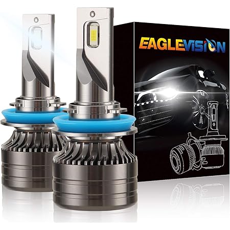 Amazon Elekin 正規品 H11led Led H11 H8 H9 ヘッドライト 車用ledバルブ Hi Lo H11ヘッドライト Led バイオライト lm 60w Dc10v 30v 新車検対応 防水等級ip68 ファン 一体型 Ledバルブ360 発光 2個セット 3年保証 Ledバルブ 車 バイク