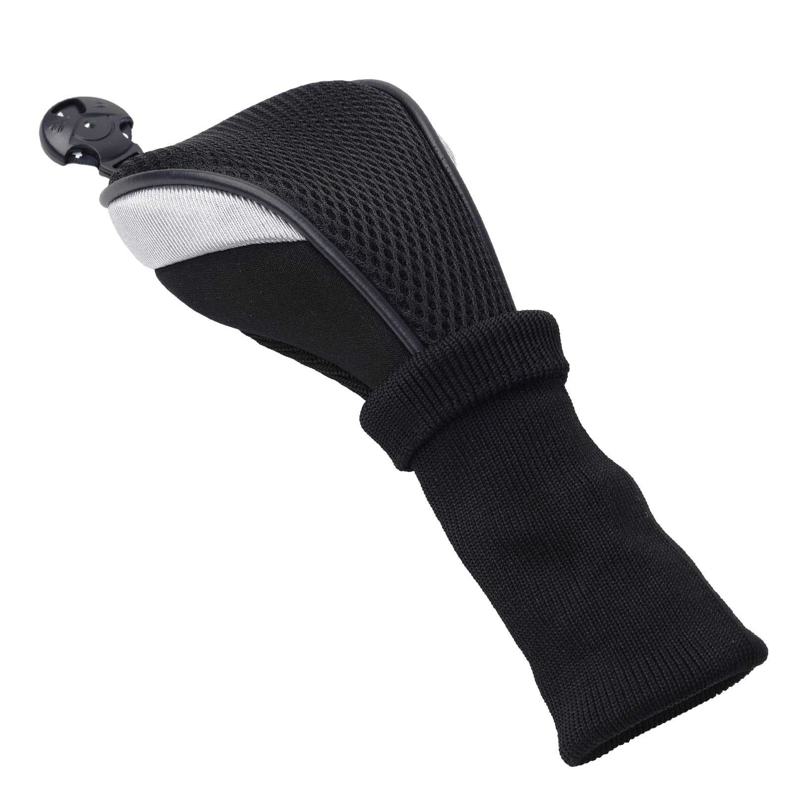 Andux 6 pezzi/Set Golf Club Head Covers Long Neck (3 cover ibride + 3 coperture in legno)