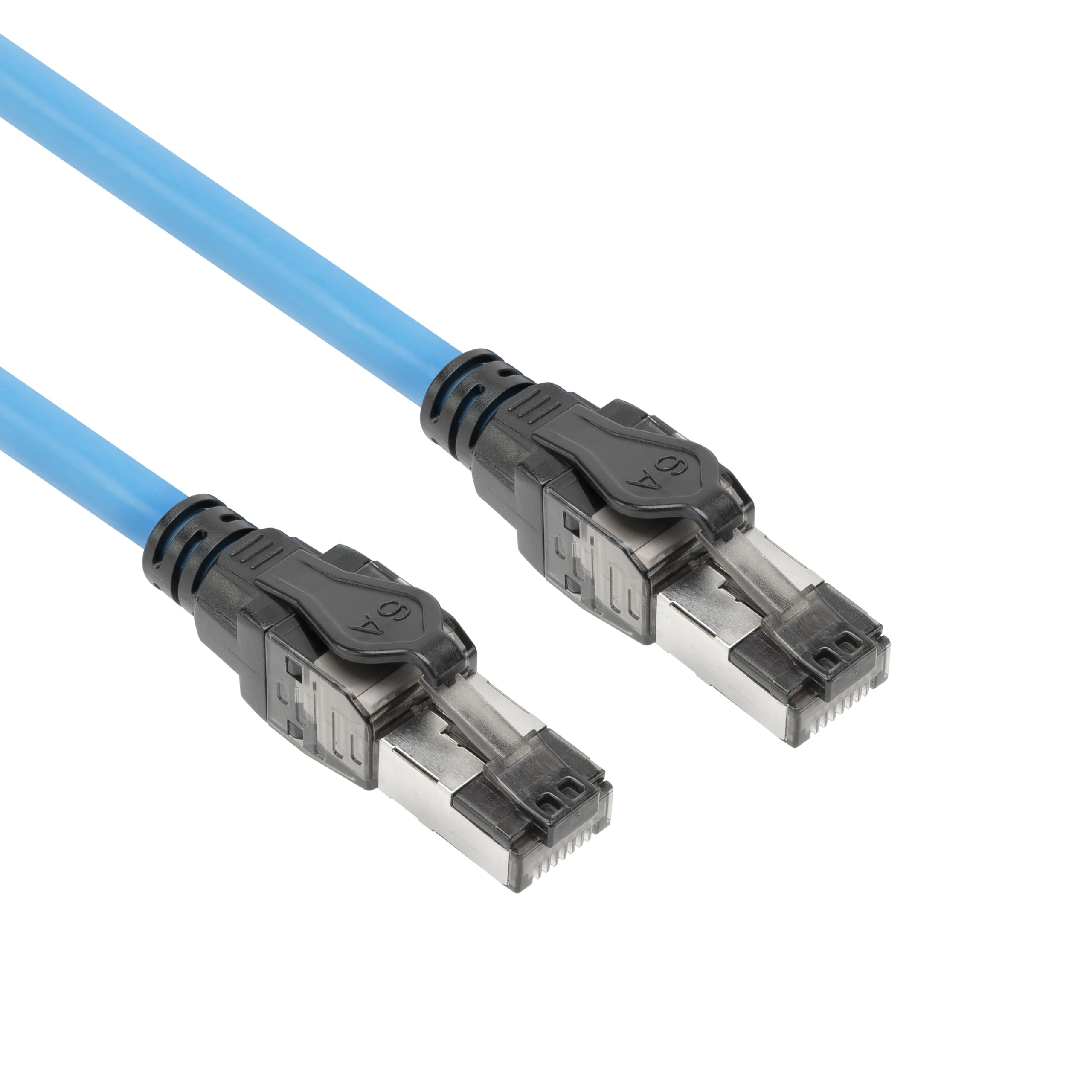 ACT Câble d'installation CAT6A S/FTP, 90 m, pré-assemblé, prise en charge 4PPoE, 100 W, 23 AWG, classification B2ca, connecteur RJ45, pour environnements à haut risque, mâle vers mâle - FB0090