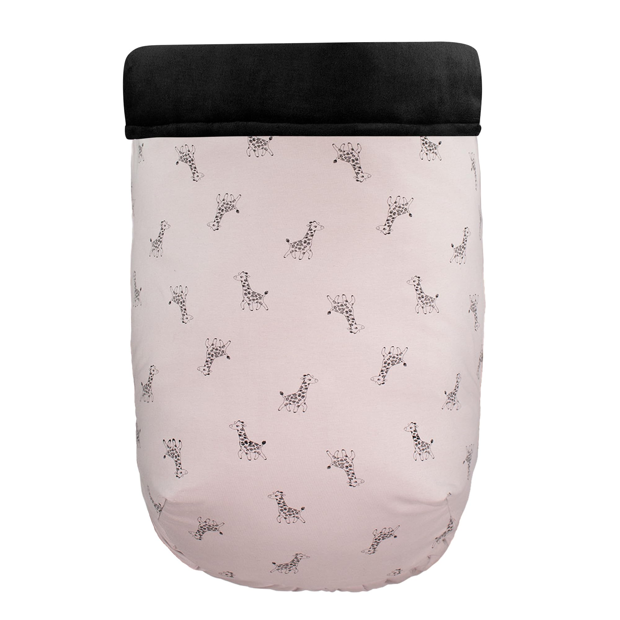 JYOKO Kids Saco Cubrepiés de Invierno Compatible con Portabebés, Sillas de Coche y Cochecitos de Paseo | Polar Teddy Extra Suave | Hecho en España (Giraffe, 80 Cm)