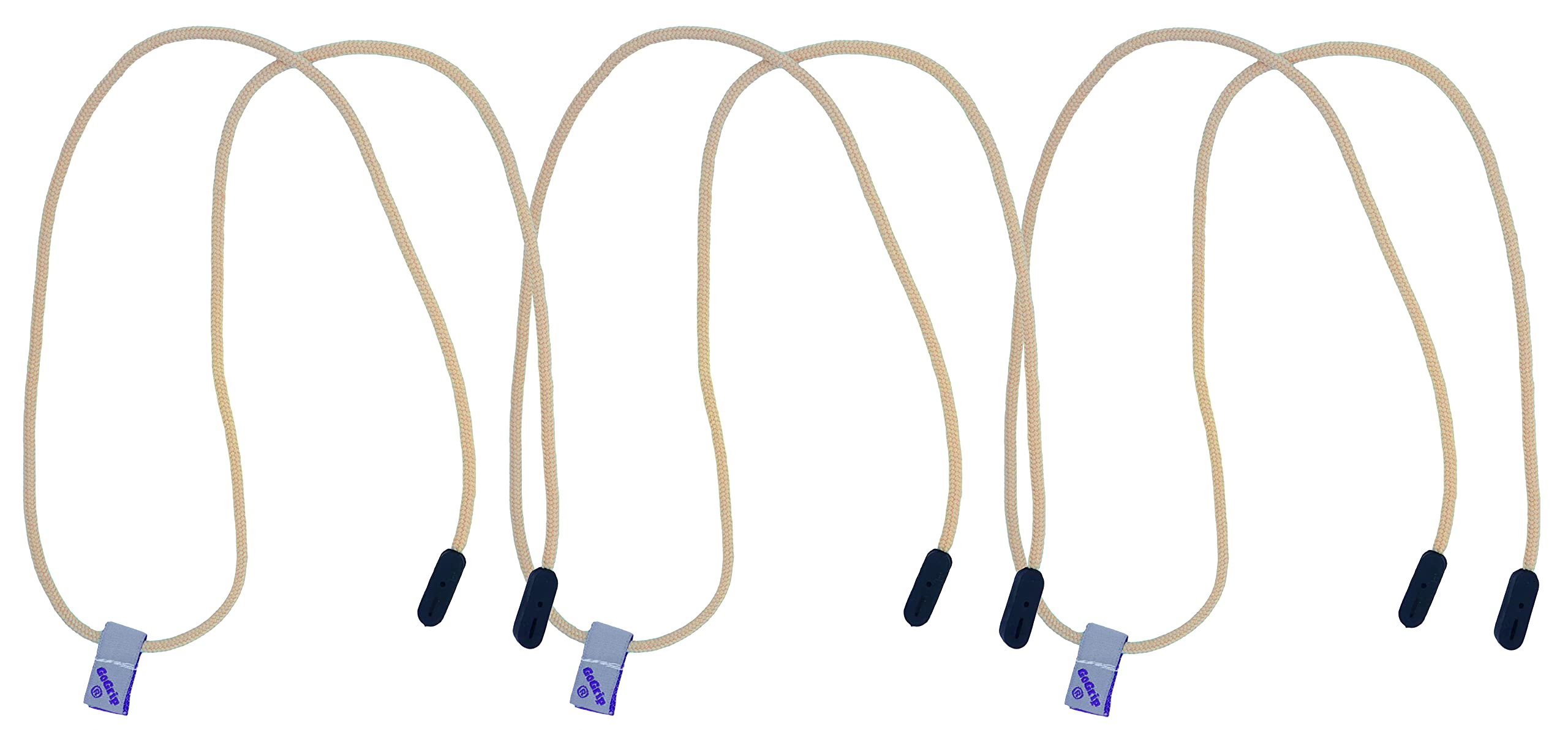 Gogrip Men's Bone X 3 Original - Value Bundle - Secure Glasses Cord - Spectacle And Spec Lanyard (Bone X 3)