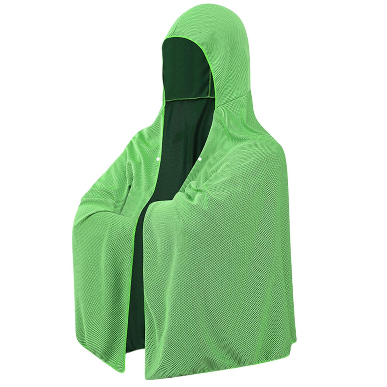 Djeyzusy Cooling Hoodie Towel for Neck and Face in Hot Weather, 140x60cm
