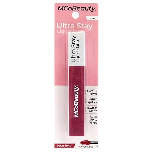 MCoBeauty Lápiz labial líquido Ultra Stay Matte  Fórmula cremosa que dura hasta 16 horas  Ofrece un color impecable de alto impacto en un acabado