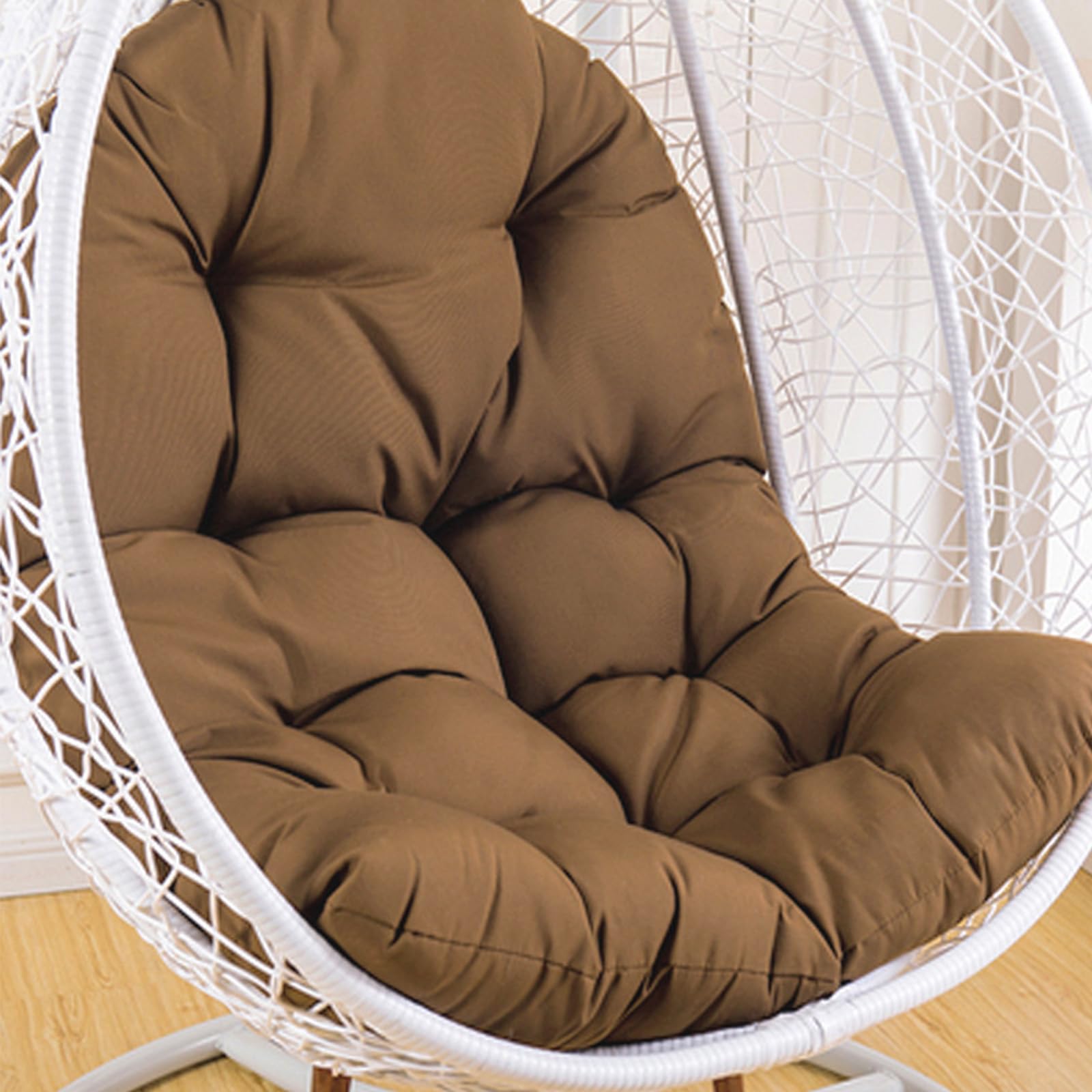 Coussin de chaise pour panier suspendu, imperméable et doux, pour intérieur et extérieur, confortable et respirant - Pour jardin, terrasse, maison (gris foncé, 80 x 120 cm)