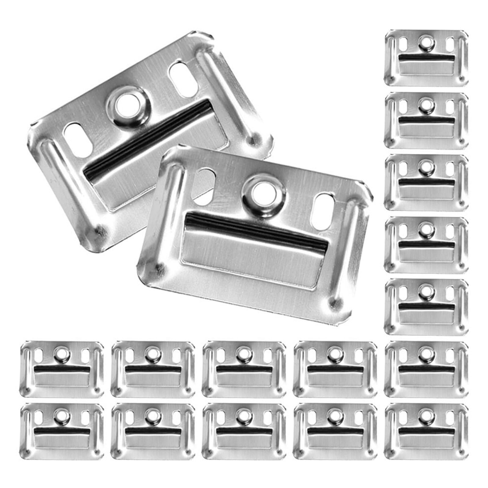 Clips de maintien robustes et inoxydables argentés pour meubles en bois