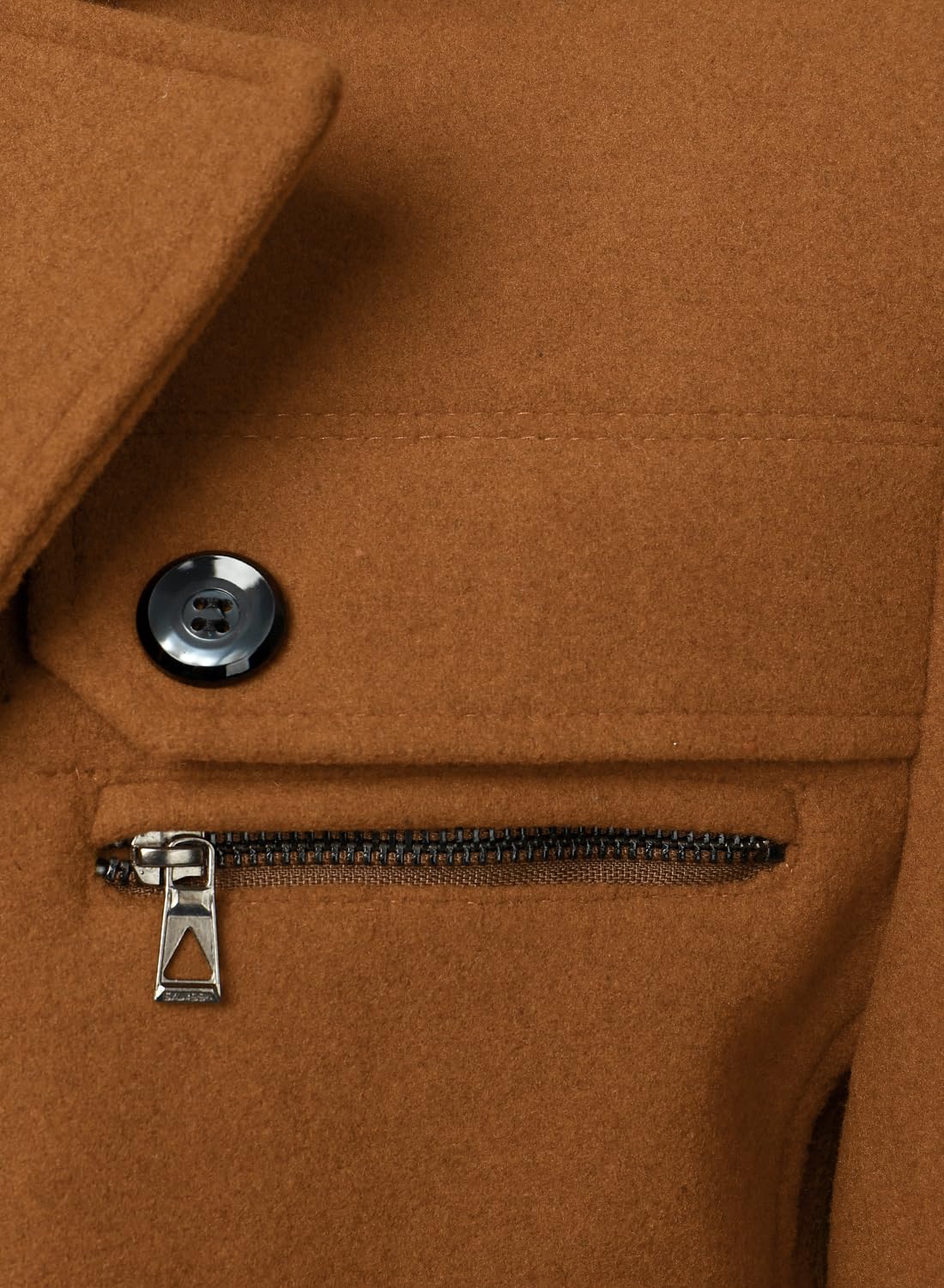 Cappotti in misto lana da uomo con cerniera staccabile Inverno caldo Jakcet Monopetto Business Giacca a vento Pisello Cappotto