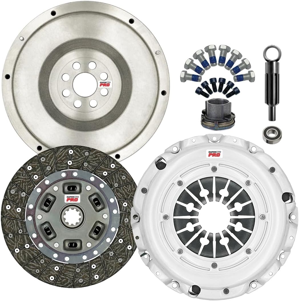 ClutchMaxPRO Performance Stage 2 Clutch Kit with Flywheel Compatible with BMW 1999-2003 323 325 E46 525 E39 Z3 Z4 (CP03947HDFW-ST2)