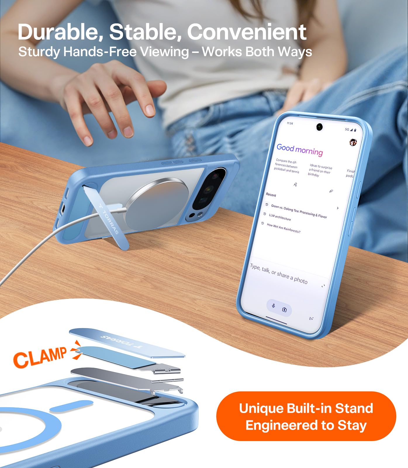 Amazon.com: TORRAS Magnetic & Stand for Google Pixel 10 Pro Case