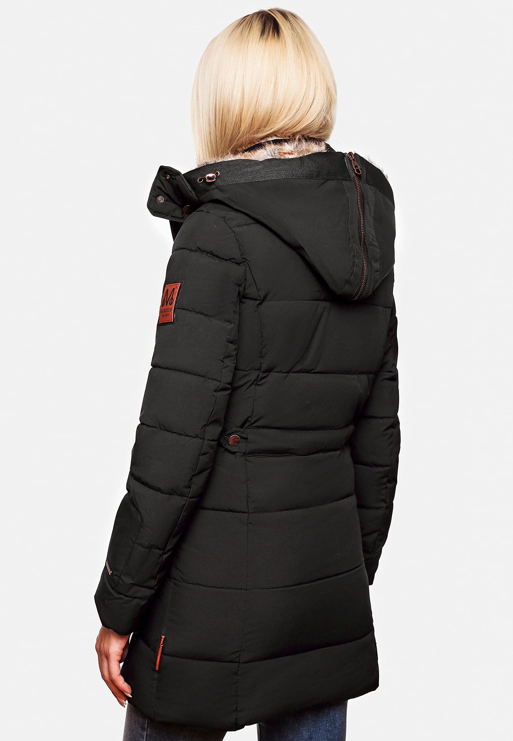 Marikoo Nekoo veste d'hiver pour femme matelassé avec capuche XS-3XL