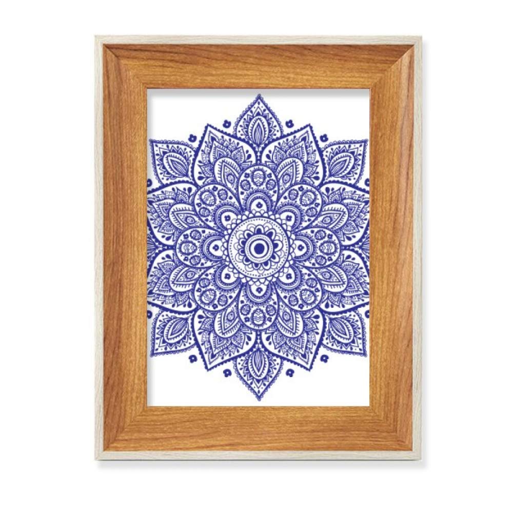 Cadre de photo en bois violet affichage bureau tableau art peinture floral