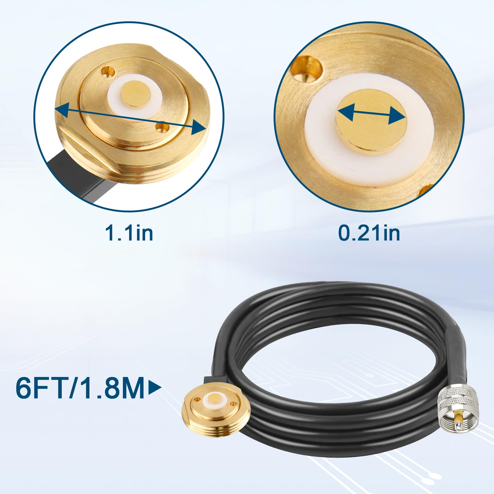 Amazon.com: XRDS RF NMO Antenna Mount to UHF PL259 RG58 Cable