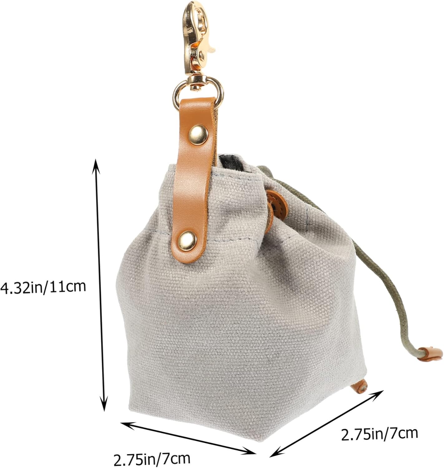 FRCOLOR 5pcs Portable Dog Treat Pouch Canvas Snack Bag with Multiple Storage for Training Outdoor Use Keeps Treats Dry and Accessible and Playtime