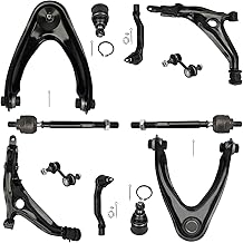 12 Pcs Front Suspension Kit Upper Lower Control Arm Inner Outer Tie Rod End Sway Bar for Honda CR-V 1997 1998 1999 2000 2001 Control Arm kit