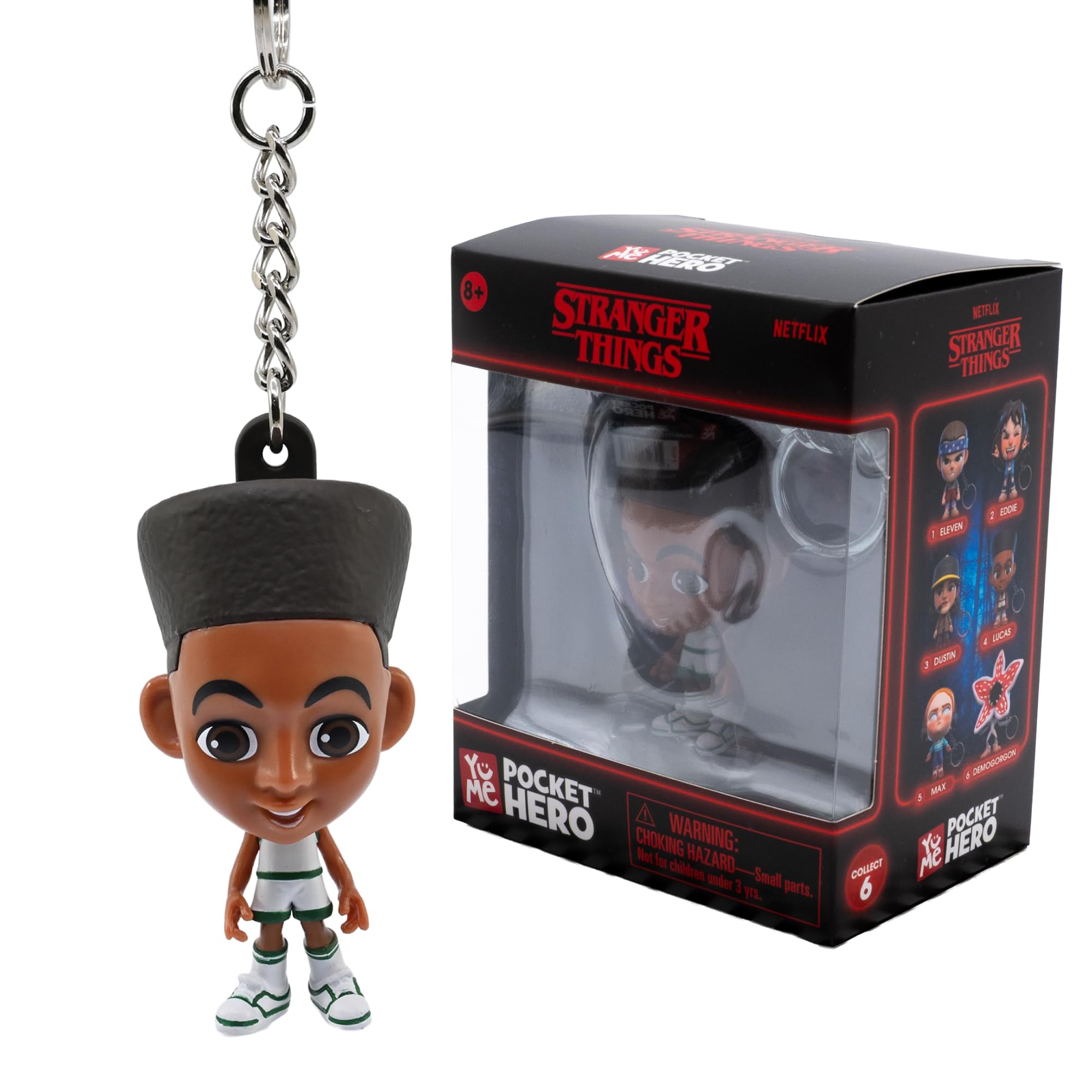 YuMe Stranger Things Keychain - Lucas Sinclair, Multicolor, 5.5 CM