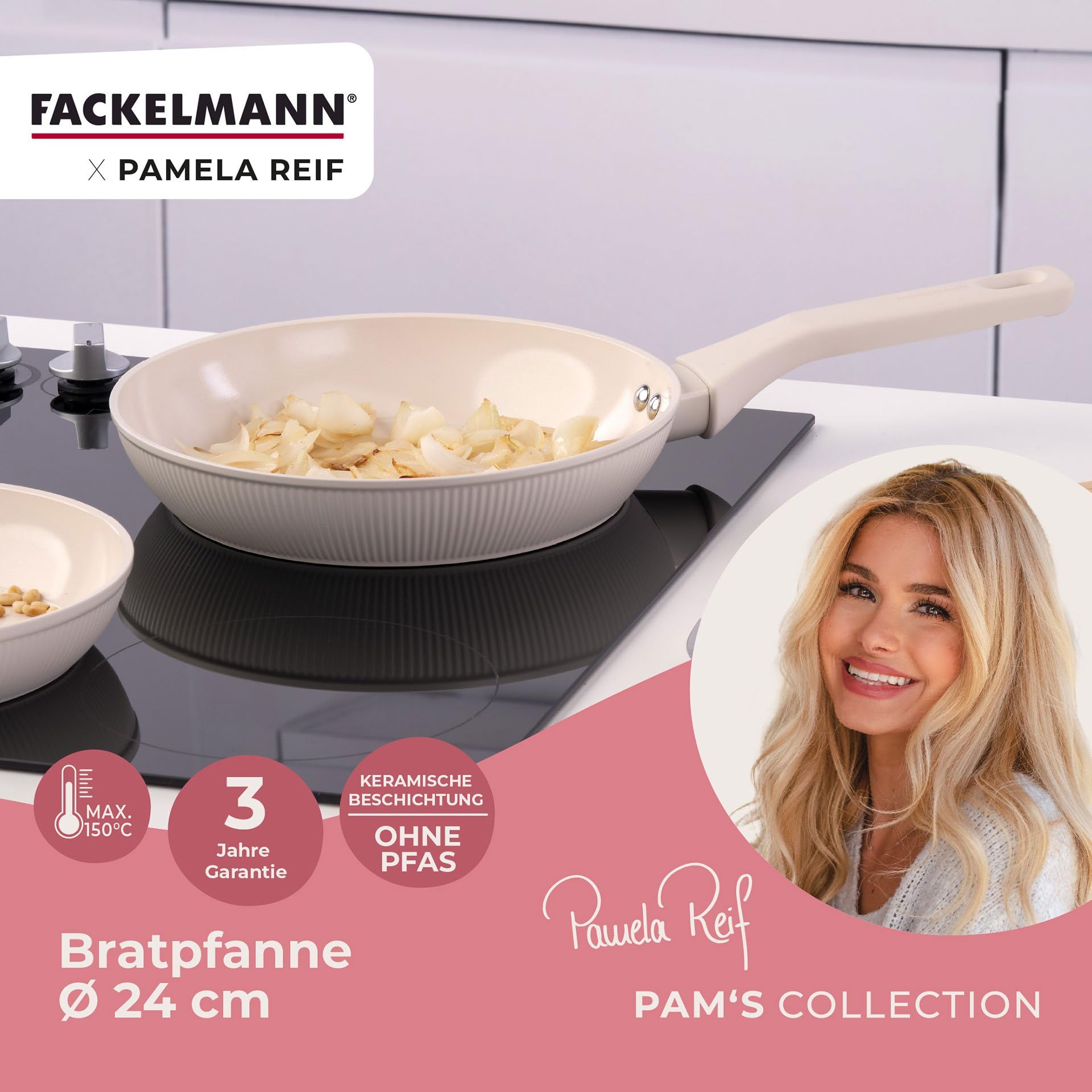 Fackelmann x Pamela Reif Bratpfanne – Ø 24 cm – Bild 2