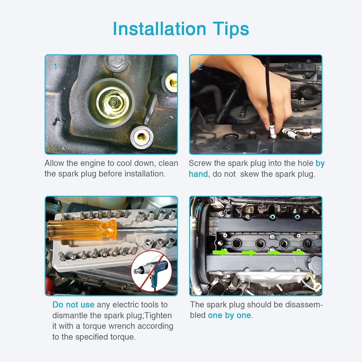 Set of 4 ridium Spark Plugs Compatible with Honda XR-V VEZEL Fit City Gori Keng Swee 2015-2018 1.5L DILZKAR7C11S 90137 12290-5R0-003