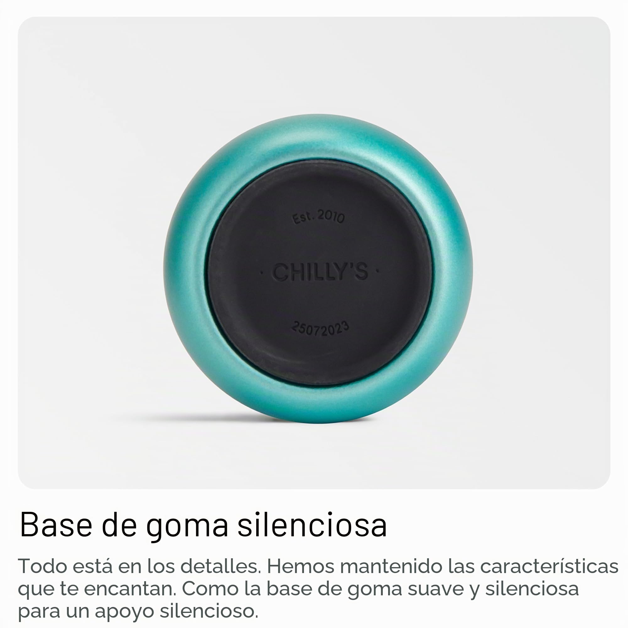 Chilly's Botella de Agua Serie 2 Flip con Tapa Deportiva - Botella de Acero Inoxidable con Aislamiento al Vacío, Pajita, Asa de Transporte y Cepillo de Limpieza - Sin Sudor