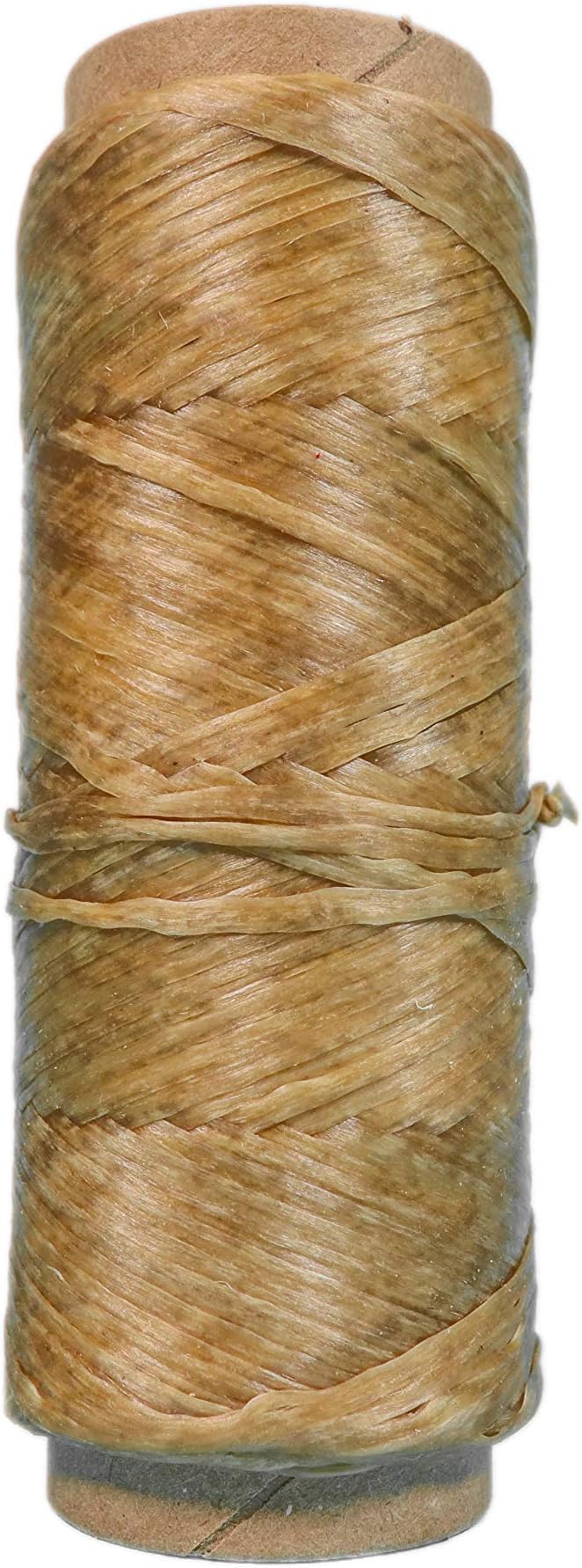 Imitation Sinew Wax Thread - 34 yards/100 feet (Light Natural)
