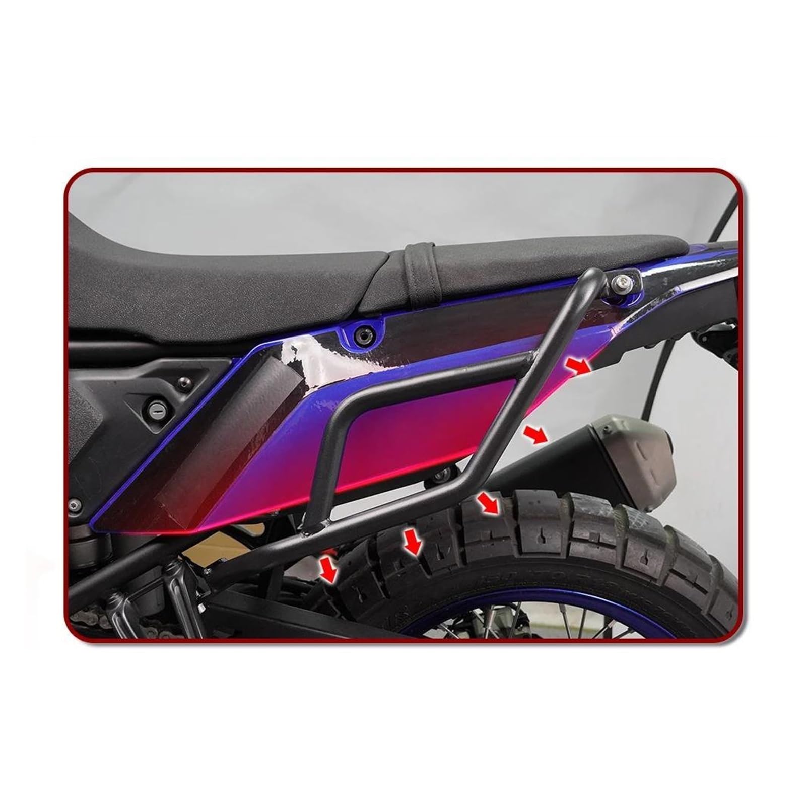 Protezione Caduta Moto per Tenere 700 per XTZ690 2019-2024 Bisaccia Scatola Laterale Protezione Telaio Moto Highway Crash Bar PARAurti Protezione Motore Barre Protezione