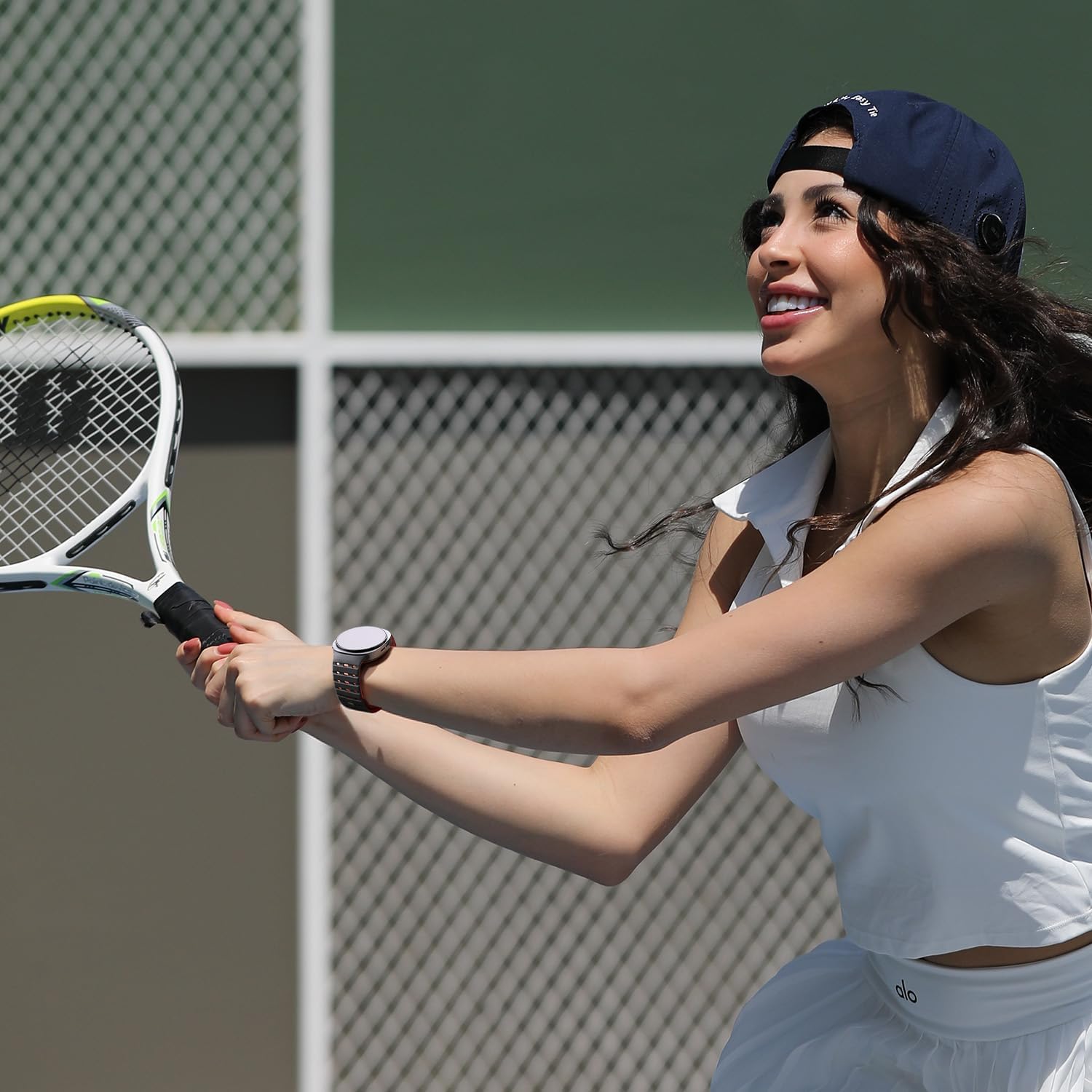 Bandletic Magnetic Silicone Band Compatible with Samsung Galaxy Watch 8 40mm 44mm / Watch 8 Classic 46mm 2025, No Gap Soft Breathable Replacement Strap for Men Women, Black/Red - Image 9