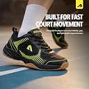 Boldfit Badminton Shoes for Man Lightweight Non Marking Shoes for Badminton Breathable Anti Skid Shoe for Man Shuttle Non Marking Indoor Shoe for Pickleball, Tennis, Padel - Black Green, UK 08 gallery image