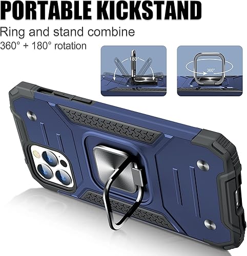 Miniatura 56 de JAME Funda para iPhone 12 Pro Max con protectores de pantalla, 2 unidades, protección contra caídas de grado militar, fundas protectoras