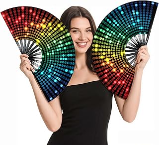 Boots on the Ground Clacking Hand Fan for Line Dance & Parties - Snap Sound Foldable Design | Portable Popping Fan for Women, Festivals & Dancing Accessory(2 pieces)