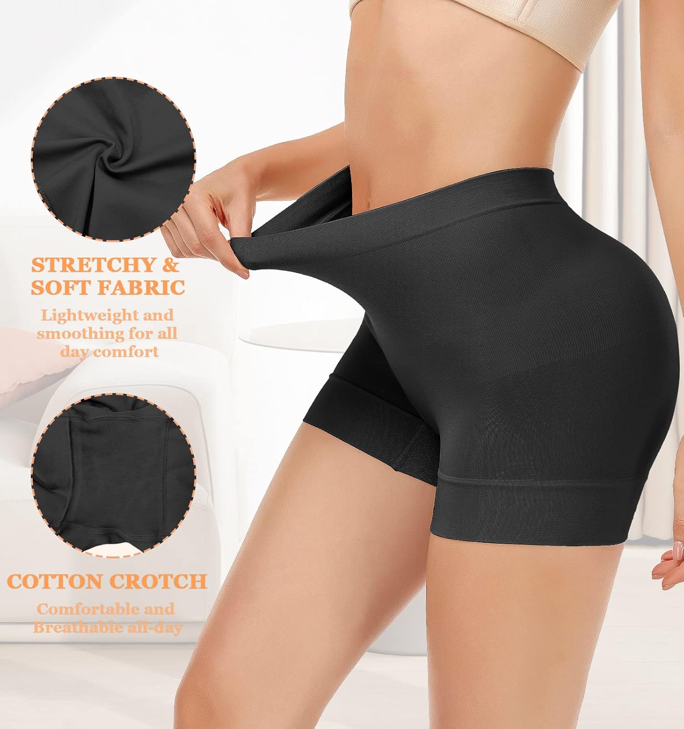 Womens Seamless Shapewear Shorts Panties Tummy Control Slimming Under Dress Booty Short Butt Lifter Underwear - Image 2