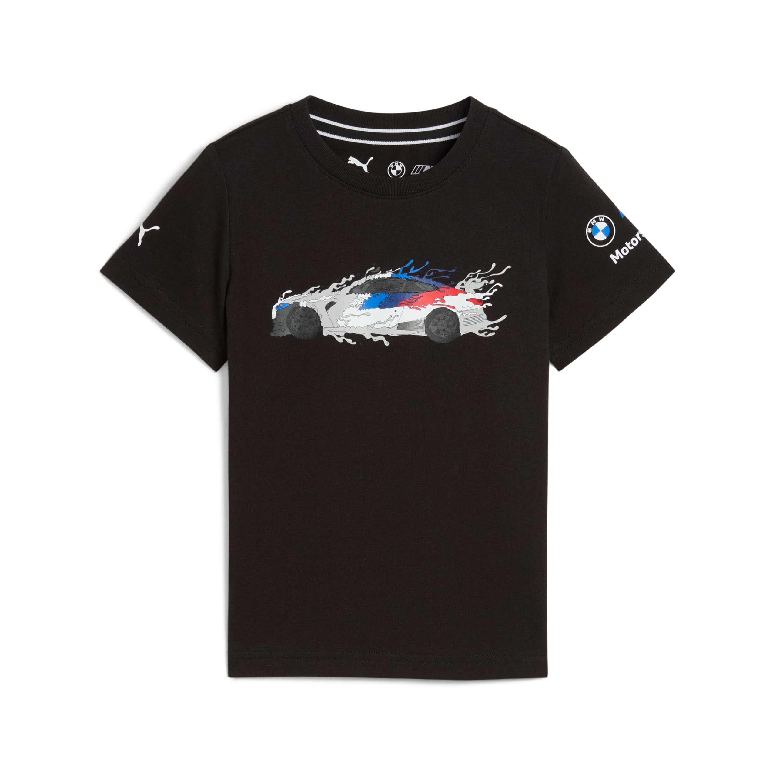 Bmw Black Genuine M Motorsport Childrens Kids T Shirt Tee Top Regular Fit, 116