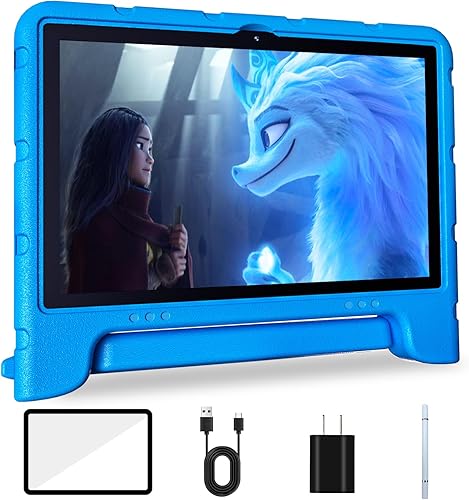 Miniatura 1 de Tableta para niños, tableta de 10 pulgadas para niños, Android 13, tableta de 6 (2+4) GB de RAM de 64 GB de ROM con Bluetooth, WiFi, GMS, control