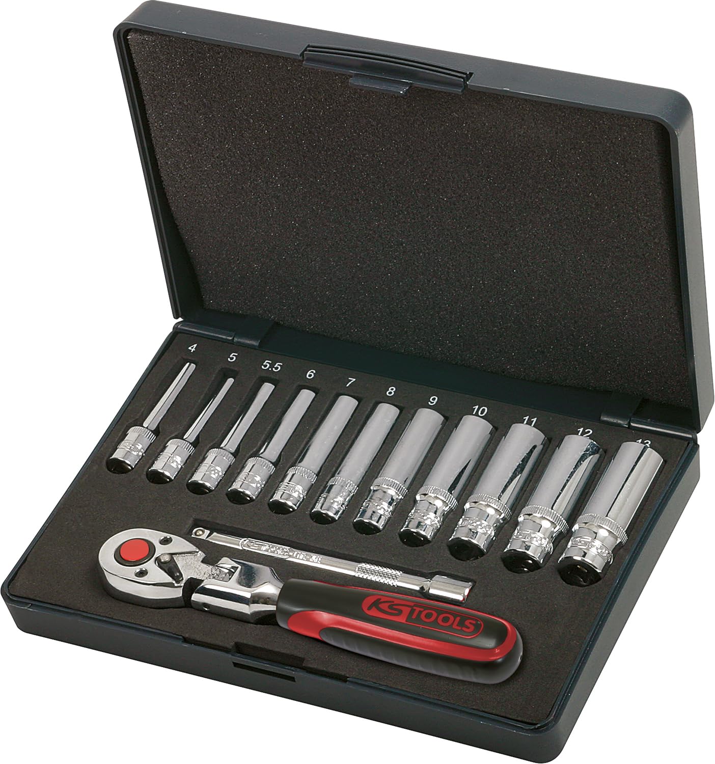 KS Tools 918.0613 Coffret de douilles 6 pans - 1/4" - CHROMEplus - 13 pcs