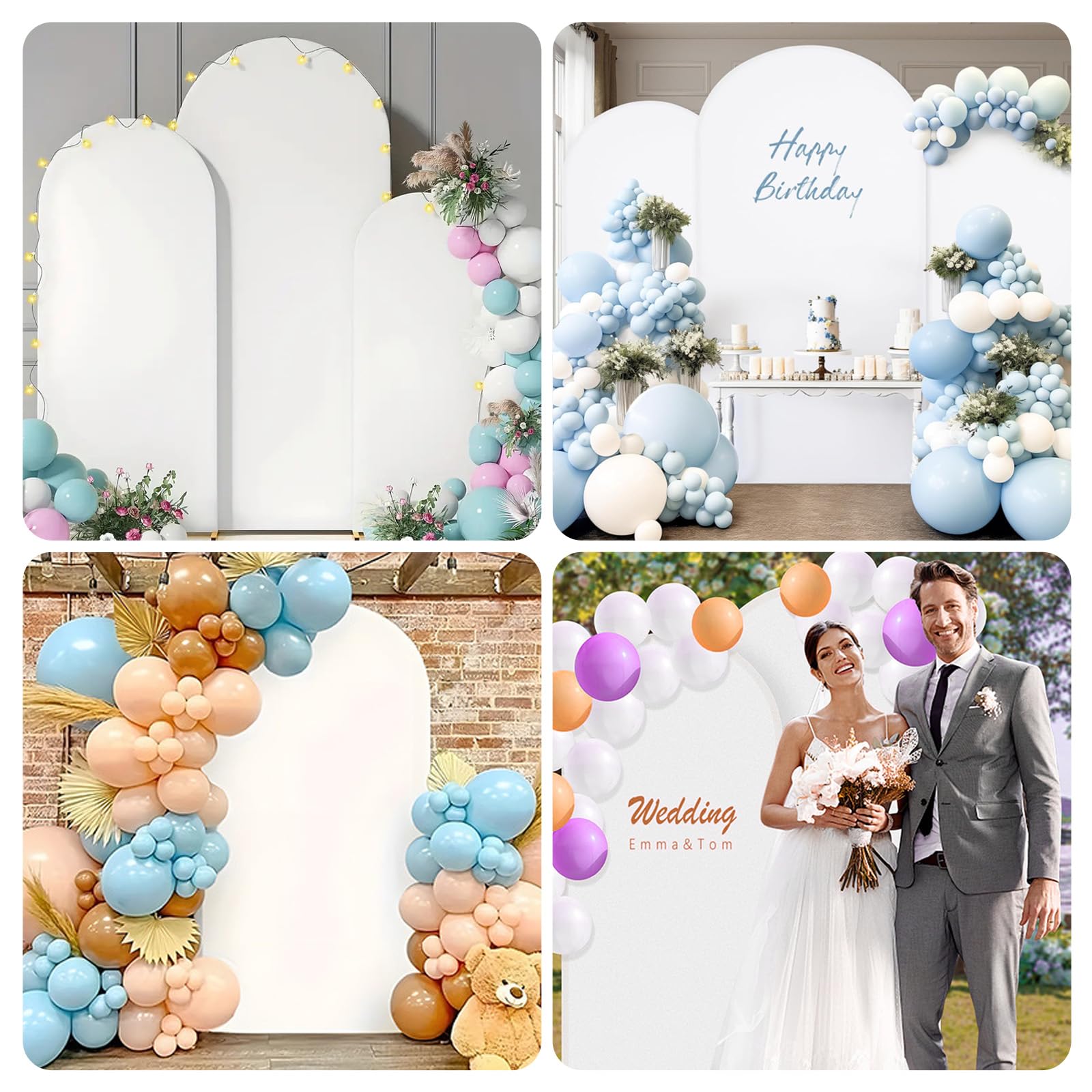 Arco Sfondo Copertina Rotondo Top Doubleside Arco Background Copertura Arco Matrimonio Decorazione Festa Compleanno Baby Party Banchetto