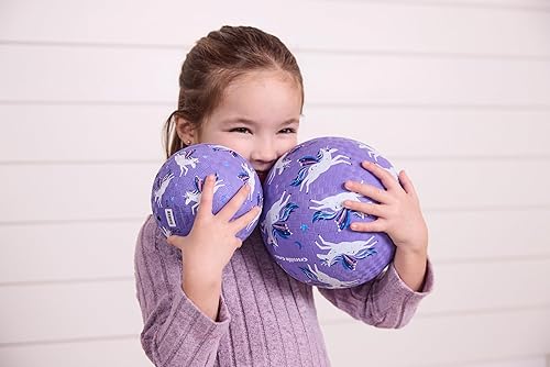 Miniatura 72 de Crocodile Creek - pelota para juegos, color rosa con diseño de mariposas, Unicornios, Púrpura